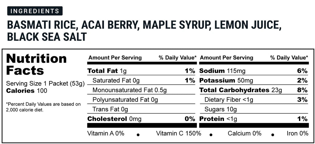 Acai Power Snack (Vegan) 100 Kcal